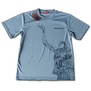 井上雄彦 ウェア スラムダンク Tシャツ 花道 REBOUND Tee Gry バスケットボール XL