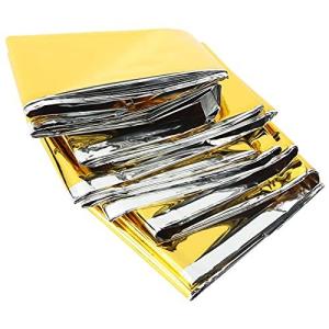 緊急用毛布 キャンプハイキング サイクリング用テント寝袋用のプロタブルサーマルブランケット