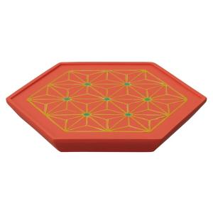 デコレコーポレーション コンコンブル concombre 六角台座 朱 約93×106