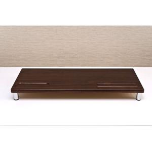 PCモニタースタンド 〔ロータイプ〕 幅60cm×奥行24cm×高さ6.5cm