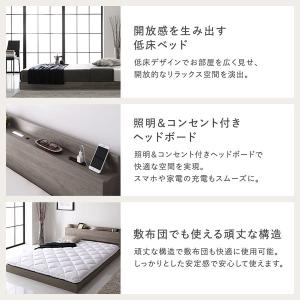 ベッド セミダブル ベッドフレームのみ 宮付 ...の詳細画像2