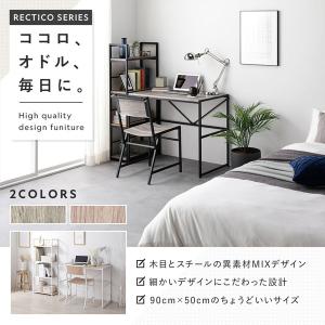 デスク 単品 幅90cm×奥行50cm×高さ7...の詳細画像1