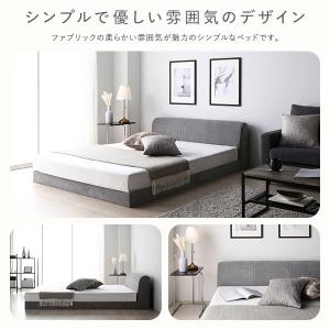 ファブリック ローベッド シングル ベッドフレ...の詳細画像4