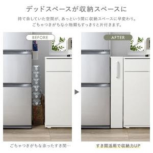 すき間 収納ラック ロータイプ 幅10cm キ...の詳細画像5