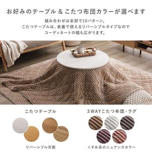 ラグ こたつ敷布団 単品 約190×190cm...の詳細画像2