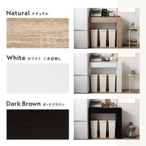 ゴミ箱上 収納カウンター 幅98.5cm 引き...の詳細画像1