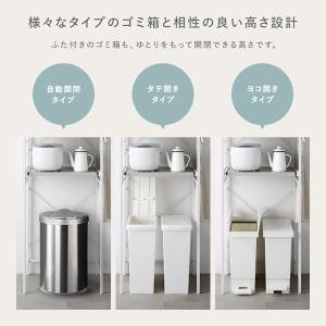 レンジラック ゴミ箱上収納タイプ 幅85cm ...の詳細画像5
