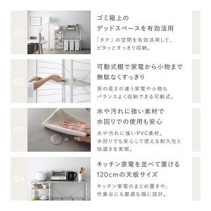 レンジラック カウンタータイプ 幅120cm ...の詳細画像2