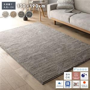 ミックスパイル ラグ 約130×190cm 洗え...の商品画像