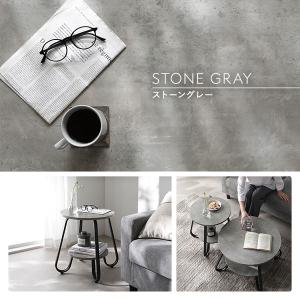 ローテーブル ラウンド 直径40cm 円形 棚...の詳細画像1