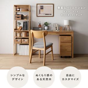 天然木 デスクシリーズ デスク 単品 100c...の詳細画像1