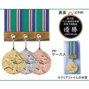 メダル【文字無料】金属製メダル(ソフトケース入...の詳細画像1