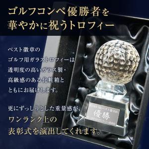 トロフィー ゴルフ 高さ115mm クリスタル...の詳細画像3