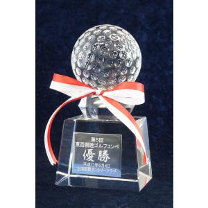 ゴルフ トロフィー クリスタル ガラス トロフ...の詳細画像4