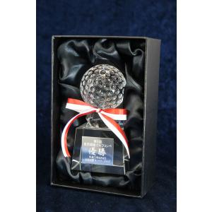 ゴルフ トロフィー クリスタル ガラス トロフ...の詳細画像5