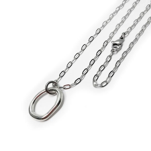 合金チャームリングネックレス メガネホルダーネックレス 眼鏡ホルダー サングラスや老眼鏡にも