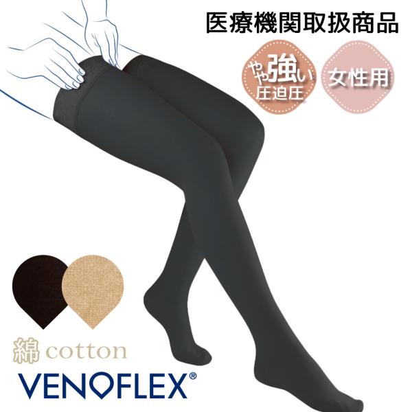 ヴェノフレックス 弾性ストッキング 着圧ソックス むくみ 下肢静脈 の血流促進 医療用 大きいサイズ...