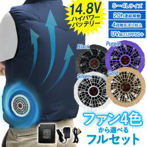 空調服ベスト　ファン　バッテリー Bestanswer（ベストアンサー） 空調ファンフルセット 2025 専用