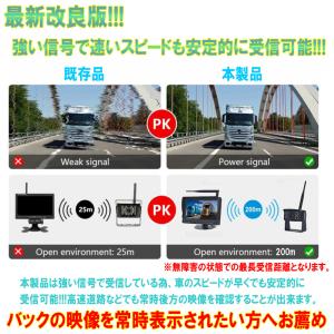 バックカメラ モニター セット 7インチ 後付...の詳細画像1