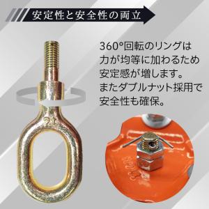 三脚ヘッド 1t 吊り上げ 吊り下げ 適用支柱...の詳細画像1