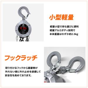 チェーンブロック 250kg 360度回転 チ...の詳細画像5