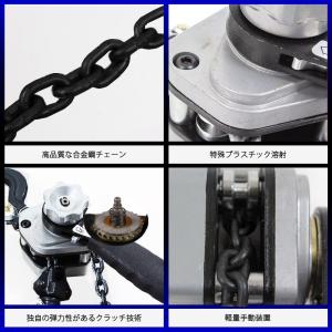 レバーホイスト 250kg 0.25t 2台セ...の詳細画像2