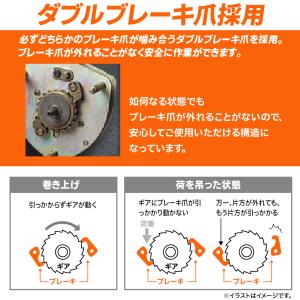 チェーンブロック 500kg 360度回転 6...の詳細画像5