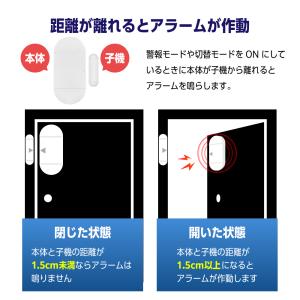 防犯アラーム リモコン付き 窓 ドア 防犯ブザ...の詳細画像1