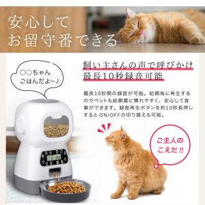 自動給餌器 給餌器 猫 AC付き イヌ ネコ ...の詳細画像3