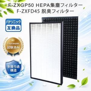 【互換品】F-ZXGP50 集じんフィルター F-ZXFD45 脱臭フィルター シャープ空気清浄機用 F-PXS55 F-VXG50 F-PXP55 F-PXL55 F-VX40H2 F-VXH50 F-VXGB50 1セット