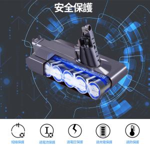 【互換品】v10 交換バッテリー ダイソン 掃...の詳細画像3