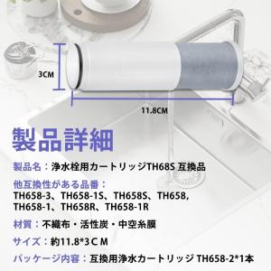 TH658-1S 浄水カートリッジ 交換用カー...の詳細画像3