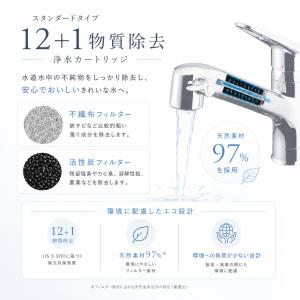【互換品】 JF-21 浄水カートリッジ LI...の詳細画像2