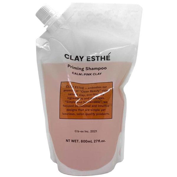 b-ex クレイエステ プライミングシャンプー ピンククレイ レフィル 800ml ビーエックス
