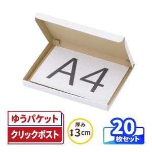 アースダンボール ネコポス 箱 3cm A4 発送 10枚 ｜305×220×25mm