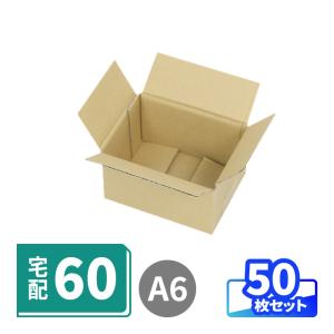 アースダンボール 60サイズ ダンボール 50枚｜322×150×102mm ハガキ