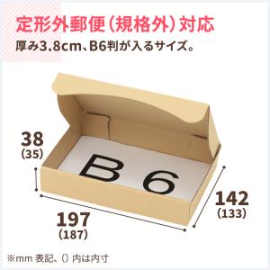 定形外郵便 箱 ダンボール ダンボール箱 小型...の詳細画像1