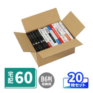 ダンボールワン ダンボール 段ボール箱 宅配60サイズCD用 255×150×深さ