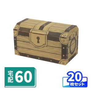 アースダンボール 宝箱 ダンボール 5枚 80サイズ 段ボール箱 デザイン
