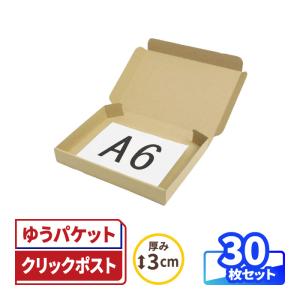 アースダンボール ネコポス 箱 3cm A5 発送 200枚 ｜223×157×26mm