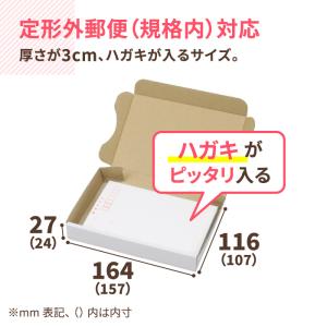 ダンボール 段ボール箱 小型 ハガキ 定形外郵...の詳細画像1