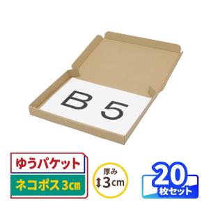 アースダンボール ネコポス 箱 3cm A5 発送 50枚 ｜223×157×26mm