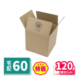 ダンボール 段ボール箱 60サイズ 正方形 宅配  120枚 広告入 ｜194×194×188mm（2046）｜bestcarton-shop