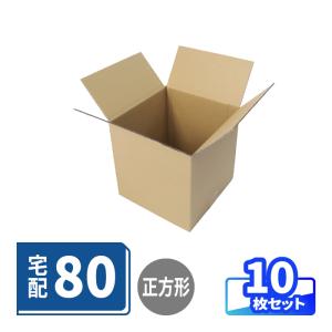 アースダンボール 立方体 ダンボール 80サイズ 10枚 ｜255×255×255mm