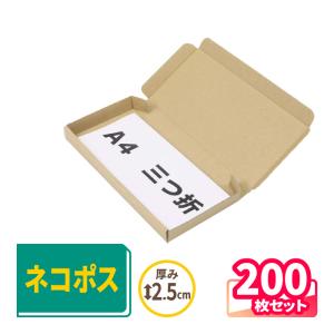 アースダンボール ネコポス ダンボール 段ボール箱 2.5センチ 最小
