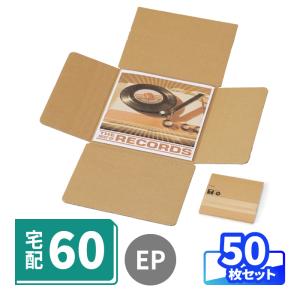 Earth 5枚組ボックス レコード アースダンボール LPレコード ダンボール 80サイズ 10枚 A4 薄型 宅配