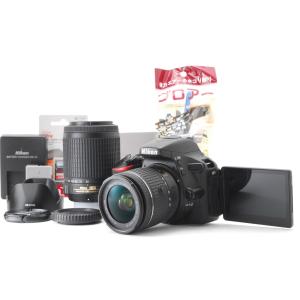 【良品】Nikon ニコン D5500 ダブルズームレンズセット SD(32GB)カード、おまけ付 デジタル一眼レフカメラ｜カメラのベストチョイス