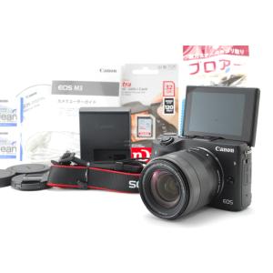 【美品】Canon キヤノン EOS M3 ブラックカラー レンズセット SD(32GB)カード、おまけ付 ★1ヶ月保証★｜bestchoices