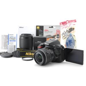 【極上美品】Nikon ニコン D5500 ダブルズームレンズセット SD(32GB)カード、おまけ付 ★1ヶ月保証★