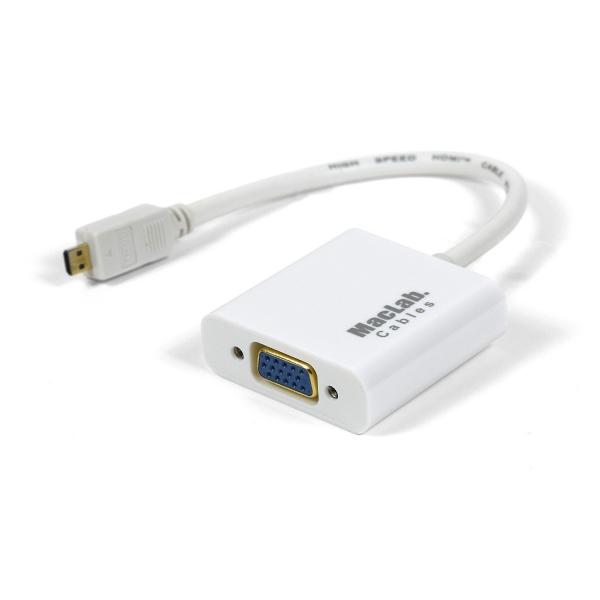 MacLab. Micro HDMI VGA 変換 アダプタ マイクロ D Dsub 変換 ケーブル...